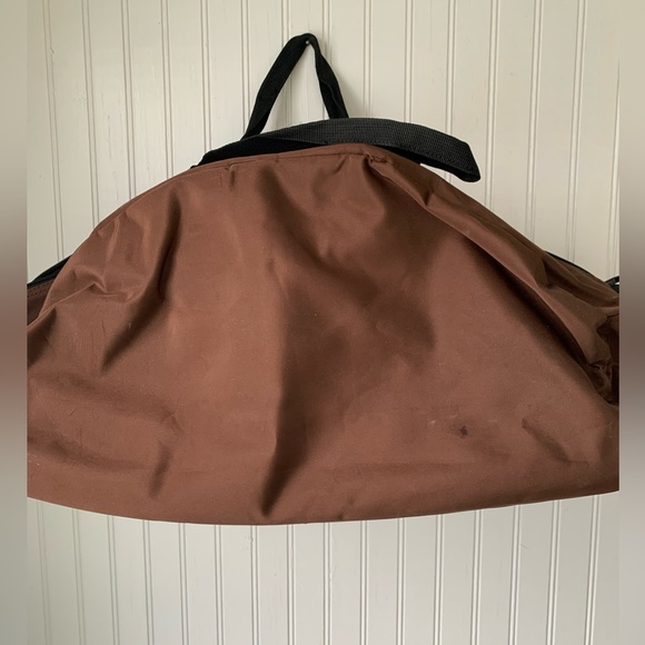 Ed Hardy Vintage Duffel Bag Brown with Colorful Design (Men or Women) - Picture 3 of 9